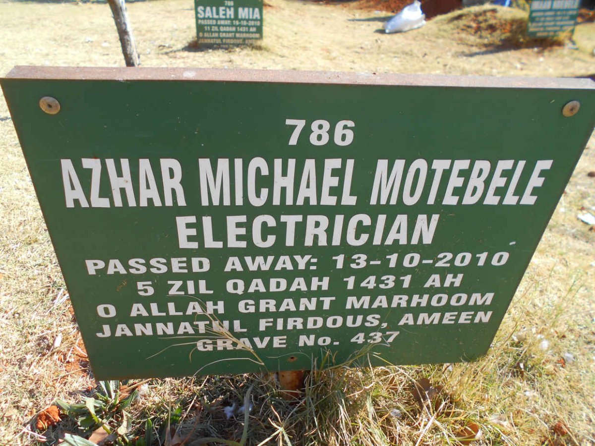 MOTOBELE Azhar Michael -2010