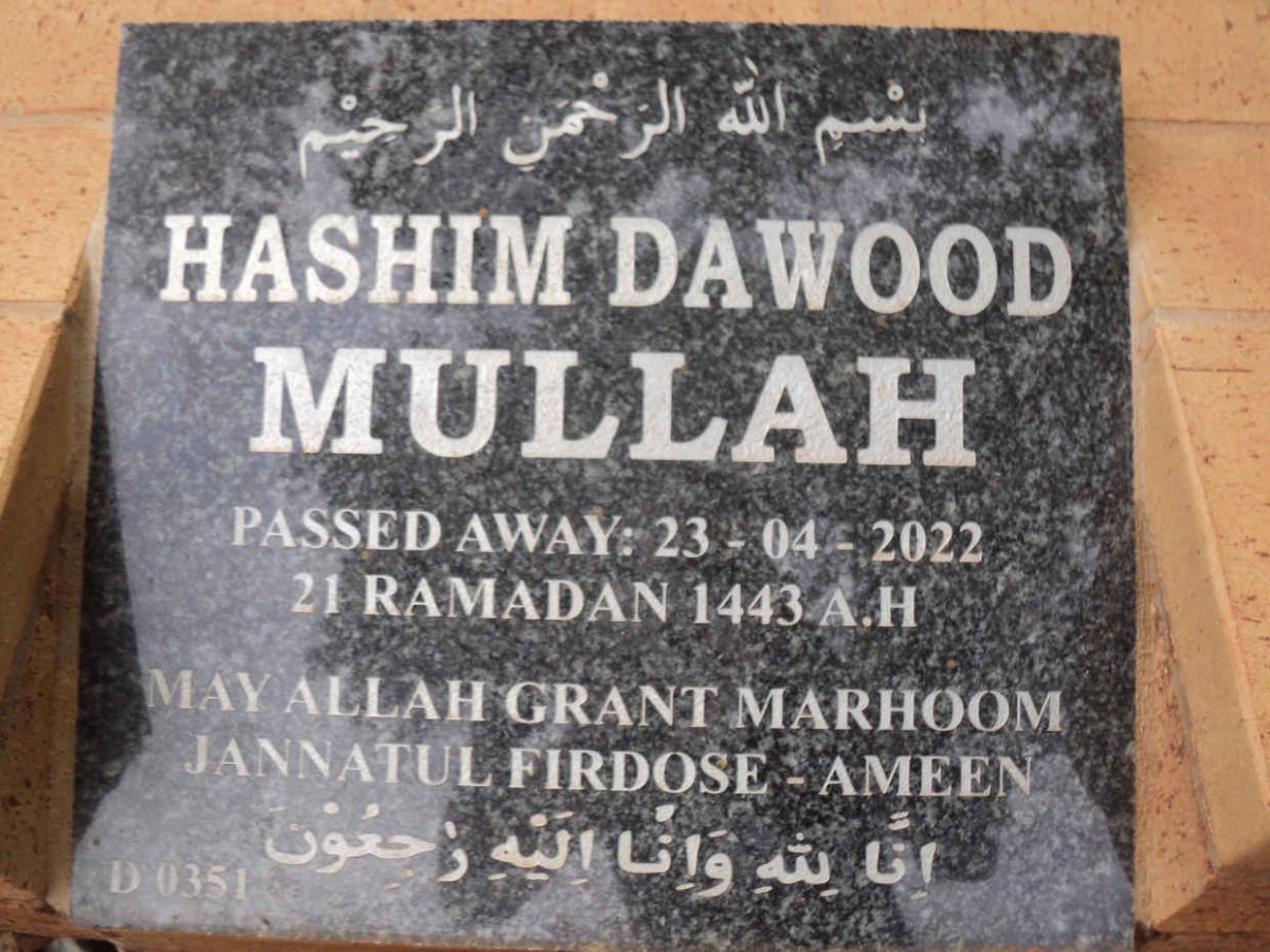 MULLAH Hashim Dawood -2022