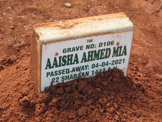 MIA Aaisha Ahmed -2021
