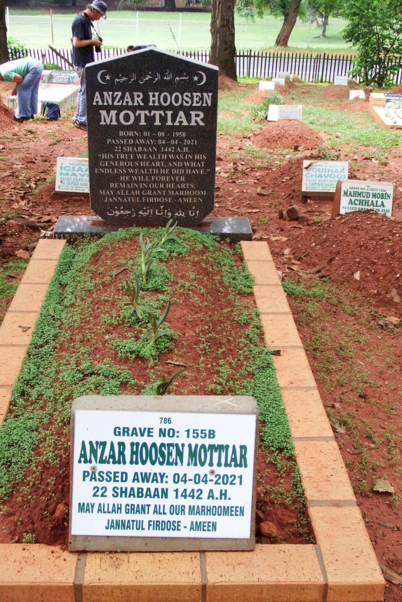 MOTTIAR Anzar Hoosen 1958-2021