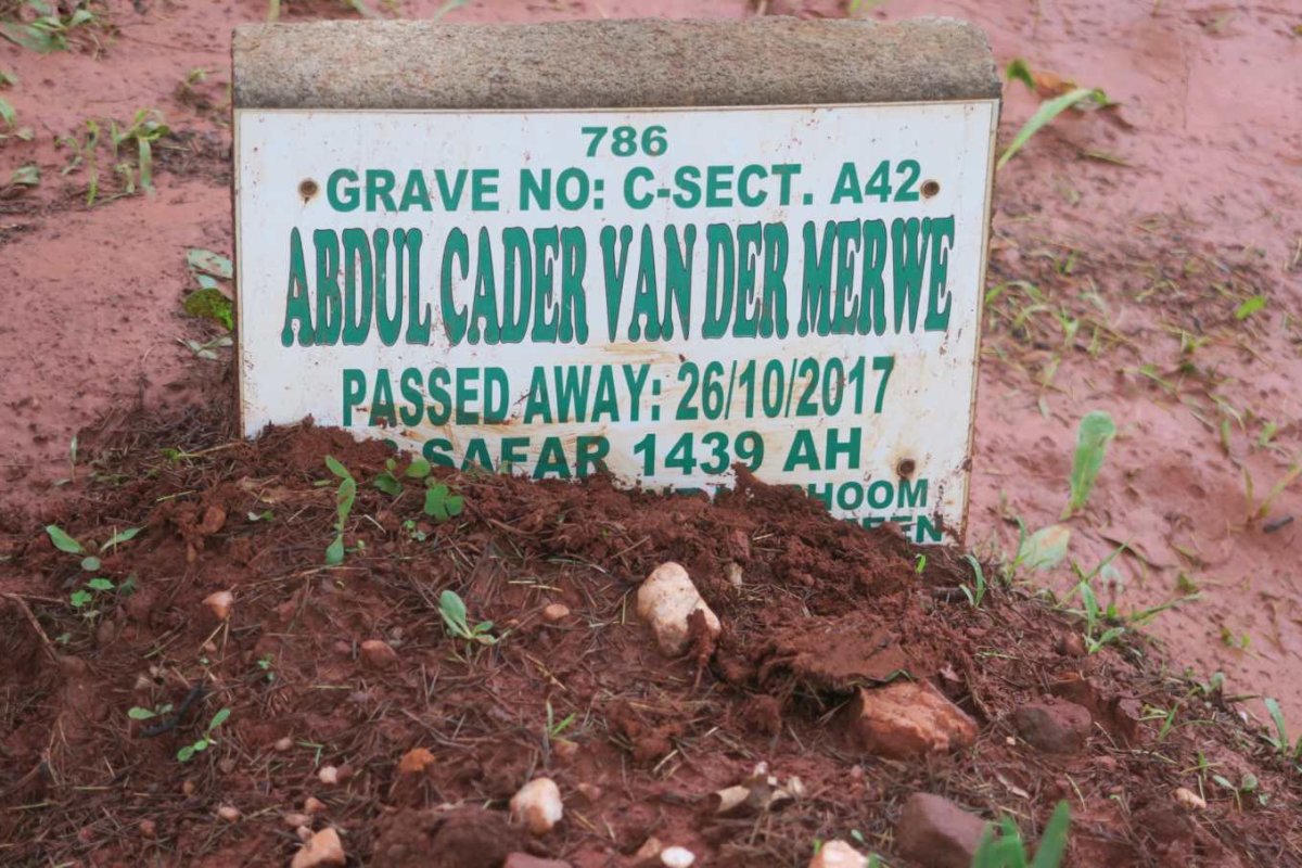 MERWE Abdul Cader, van der -2017