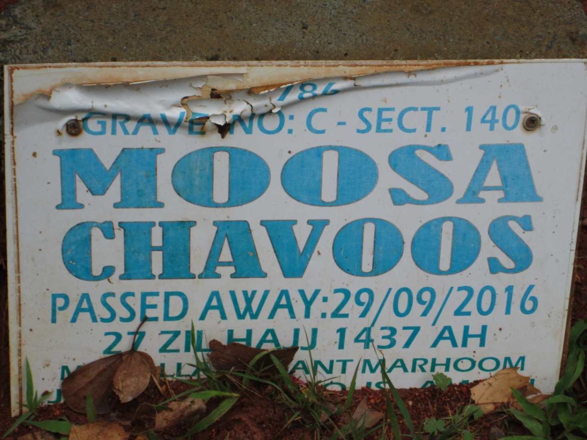 MOOSA Chavoos -2016