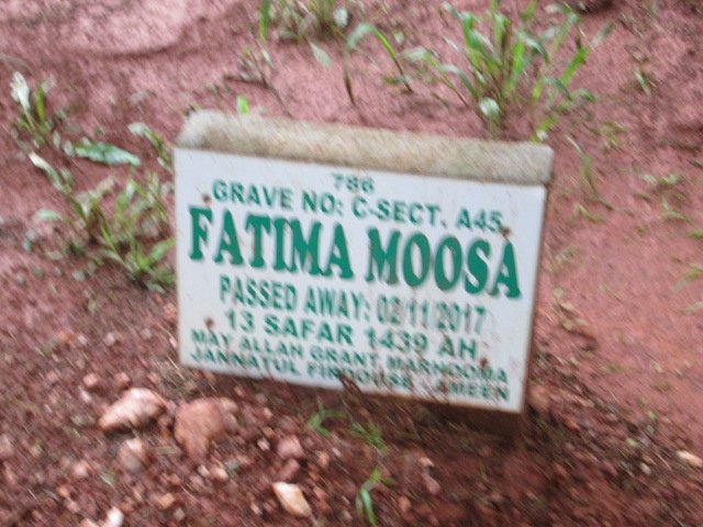 MOOSA Fatima -2017