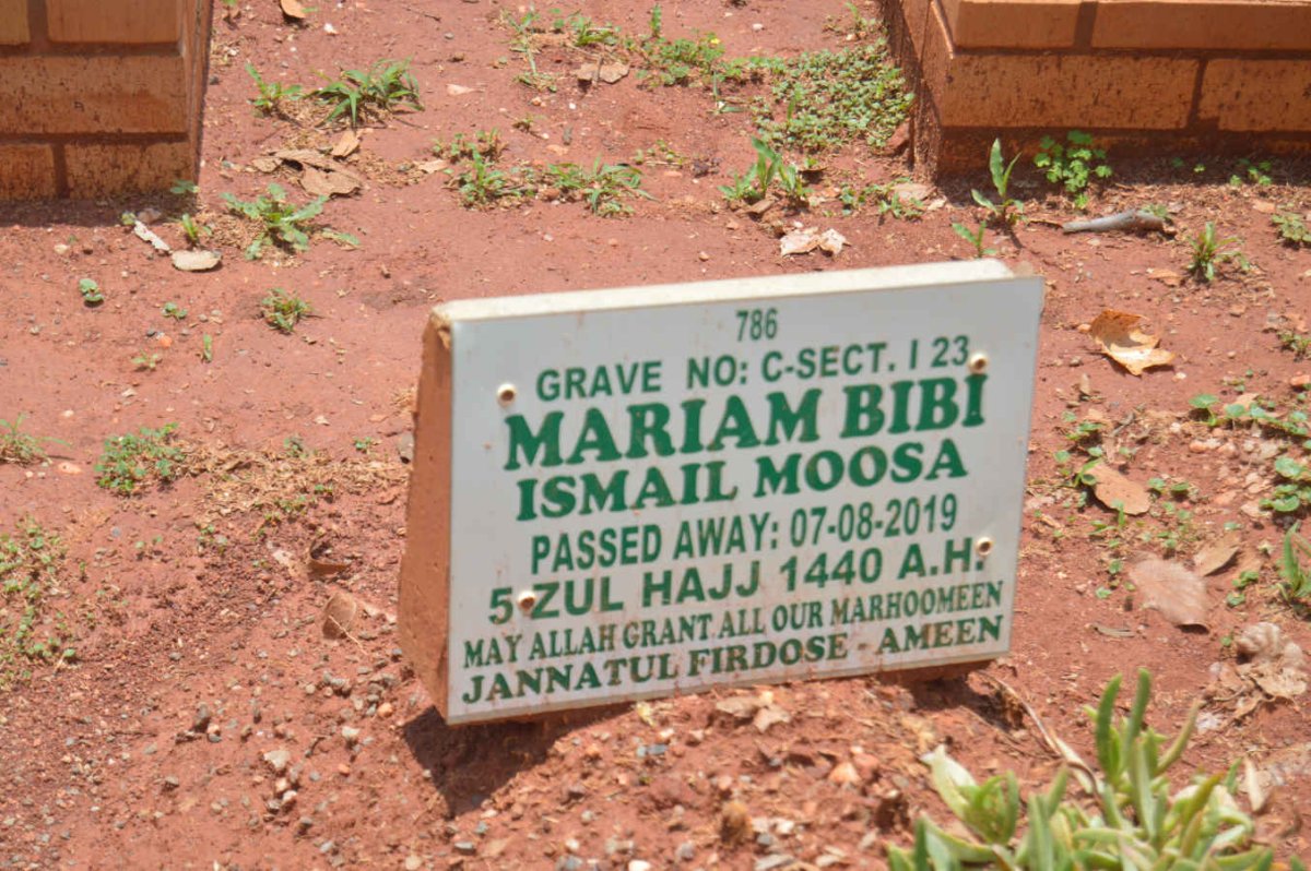 MOOSA Mariam Bibi Ismail -2019