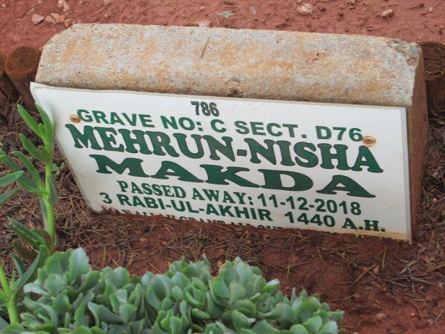 MAKDA Mehrun-Nisha -2018