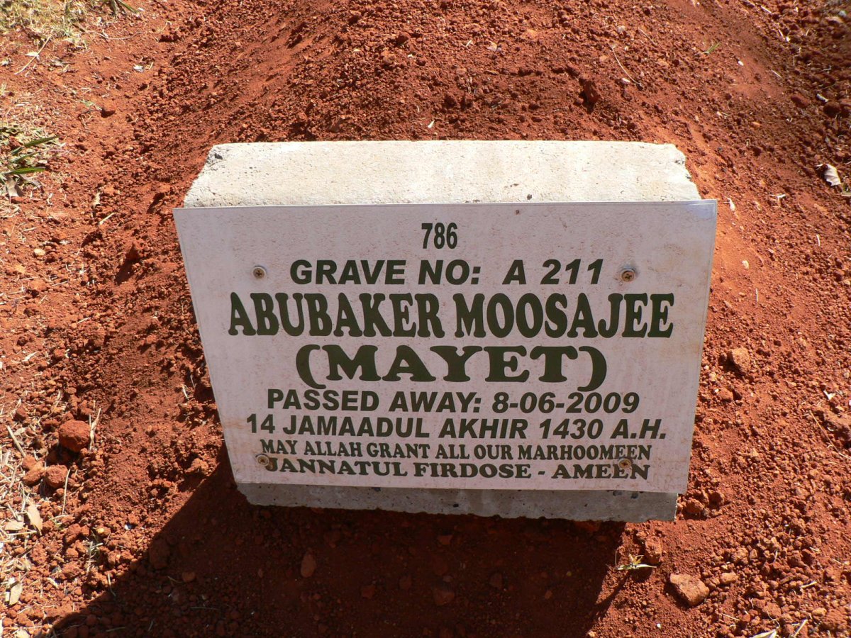MOOSAJEE Abubaker -2009