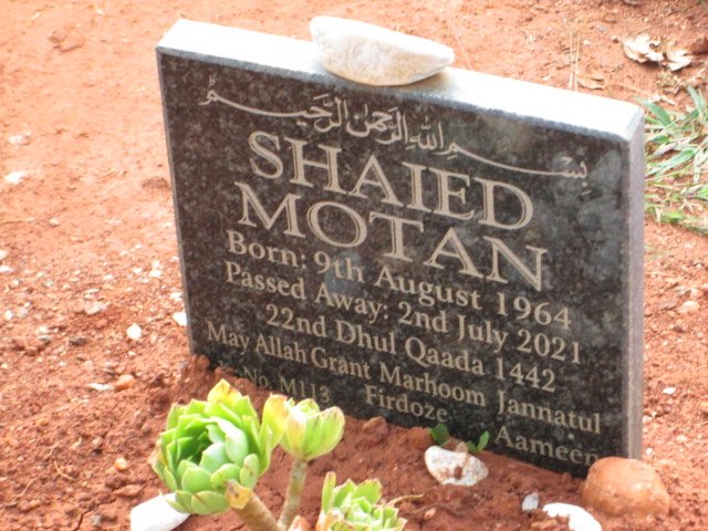 MOTAN Shaied 1964-2021