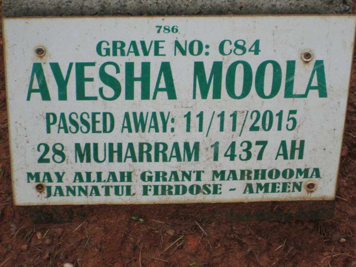 MOOLA Ayesha -2015