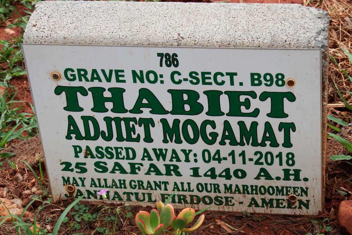 MOGAMAT Thabiet Adjiet -2018