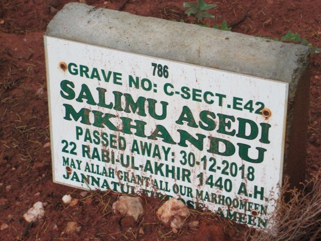 MKHANDU Salimu Asedi -2018