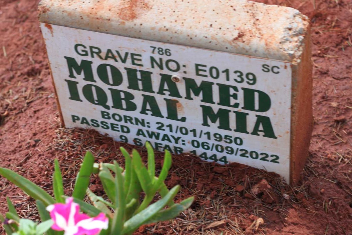 MIA Mohamed Iqbal 1950-2022