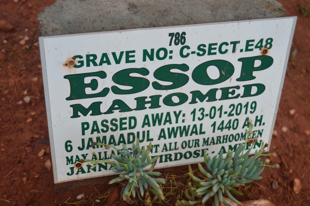 MAHOMED Essop -2019