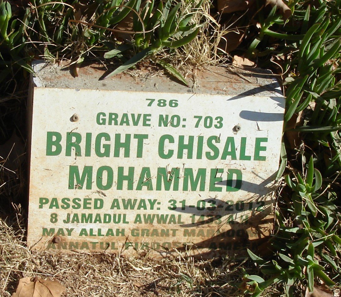 MOHAMMED Bright Chisale -2012