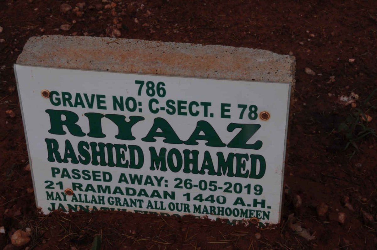 MOHAMED Riyaaz Rashied -2019