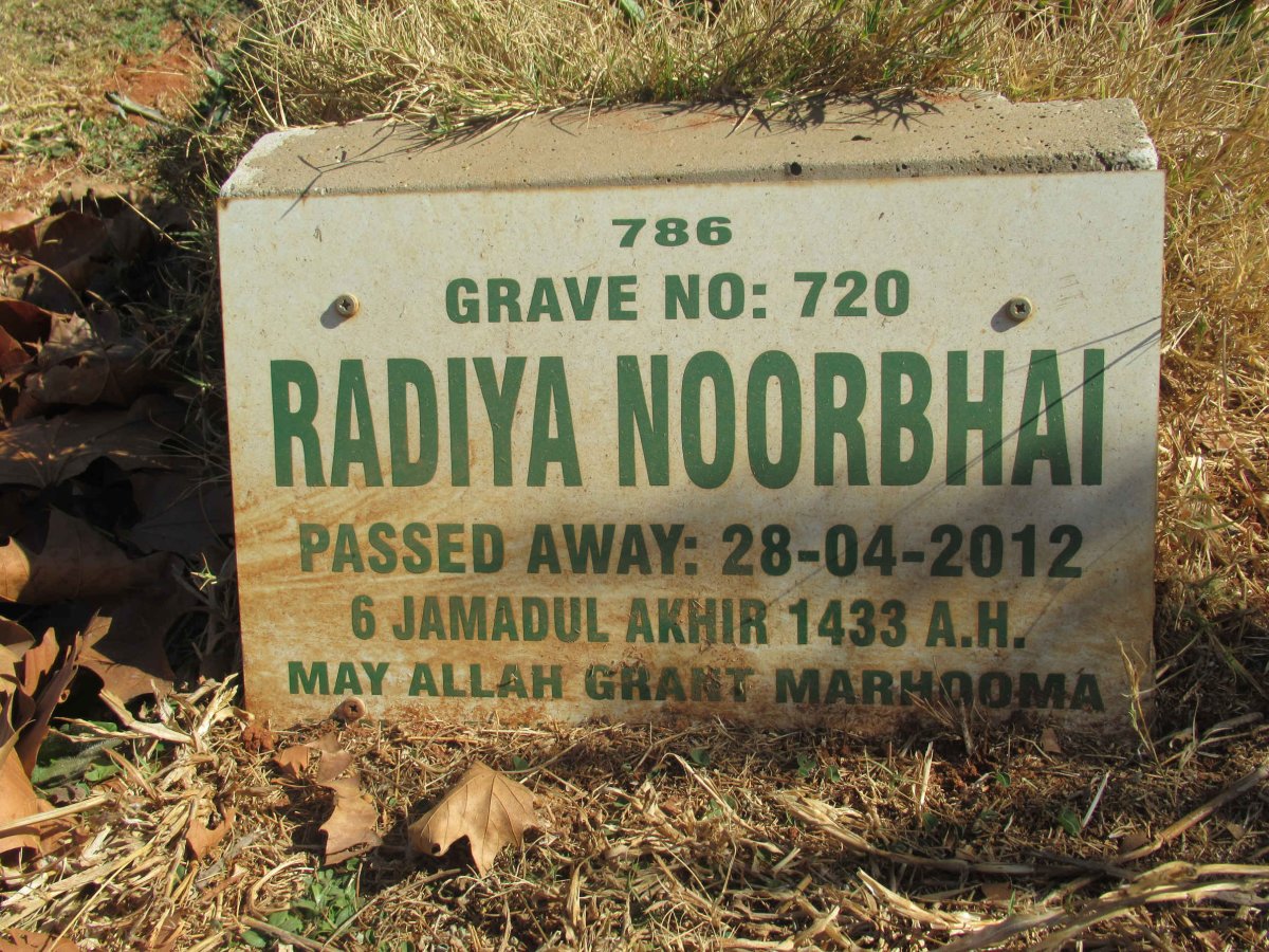 NOORBHAI Radiya -2012