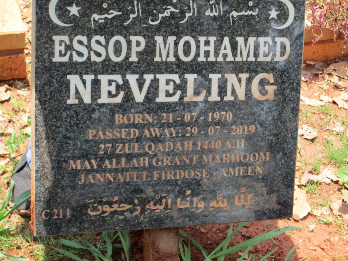 NEVELING Essop Mohamed 1970-2019