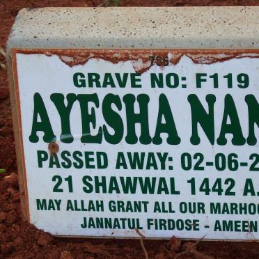 NANA Ayesha -2021