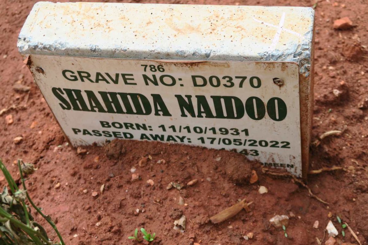 NAIDOO Shahida 1931-2022