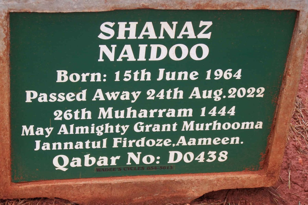 NAIDOO Shanaz 1964-2022