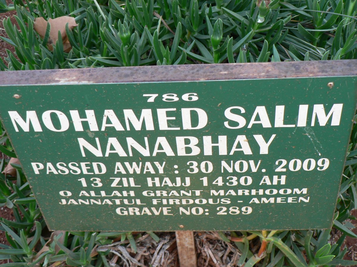 NANABHAY Mohamed Salim -2009