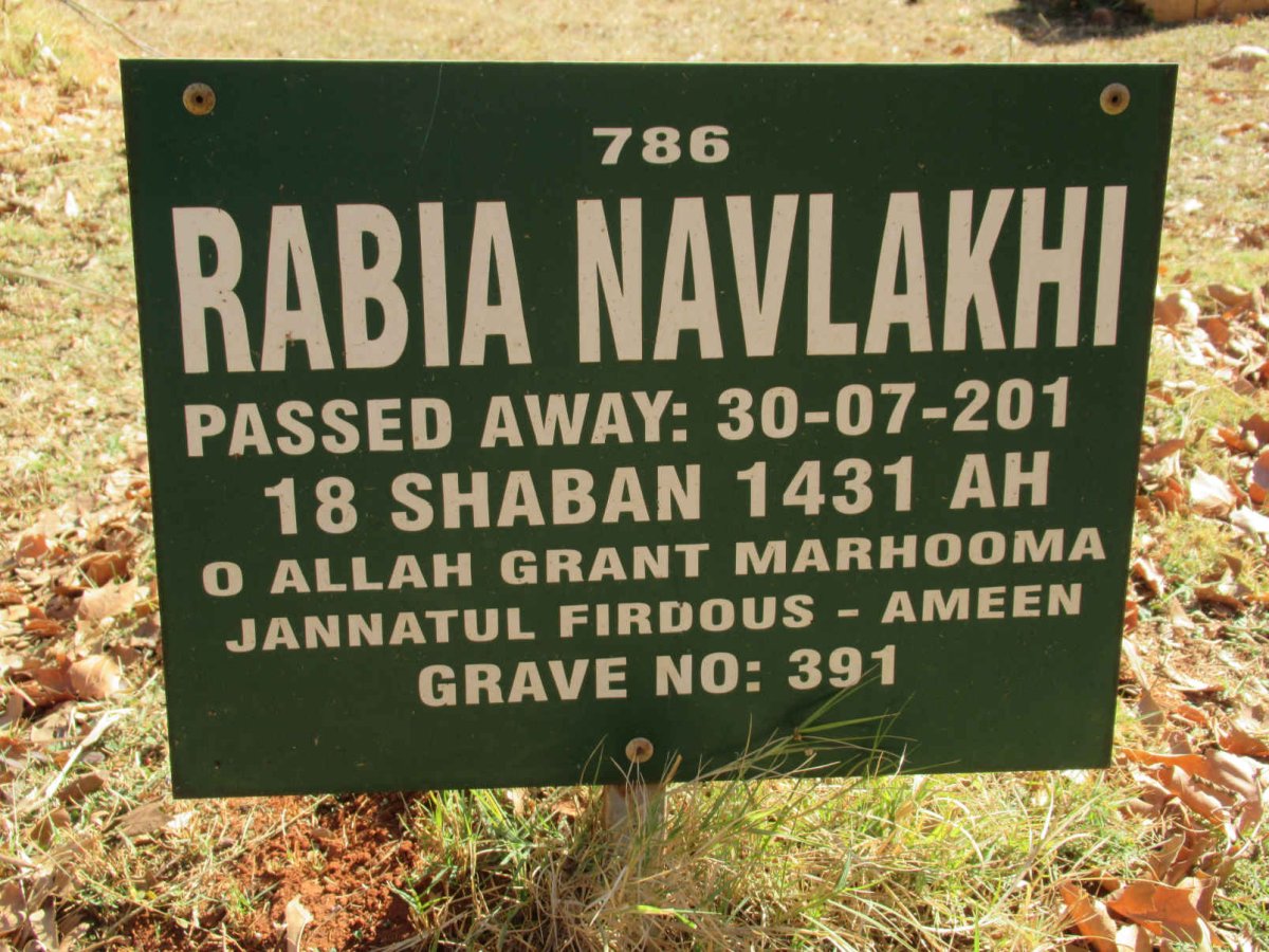 NAVLAKHI Rabia -201?