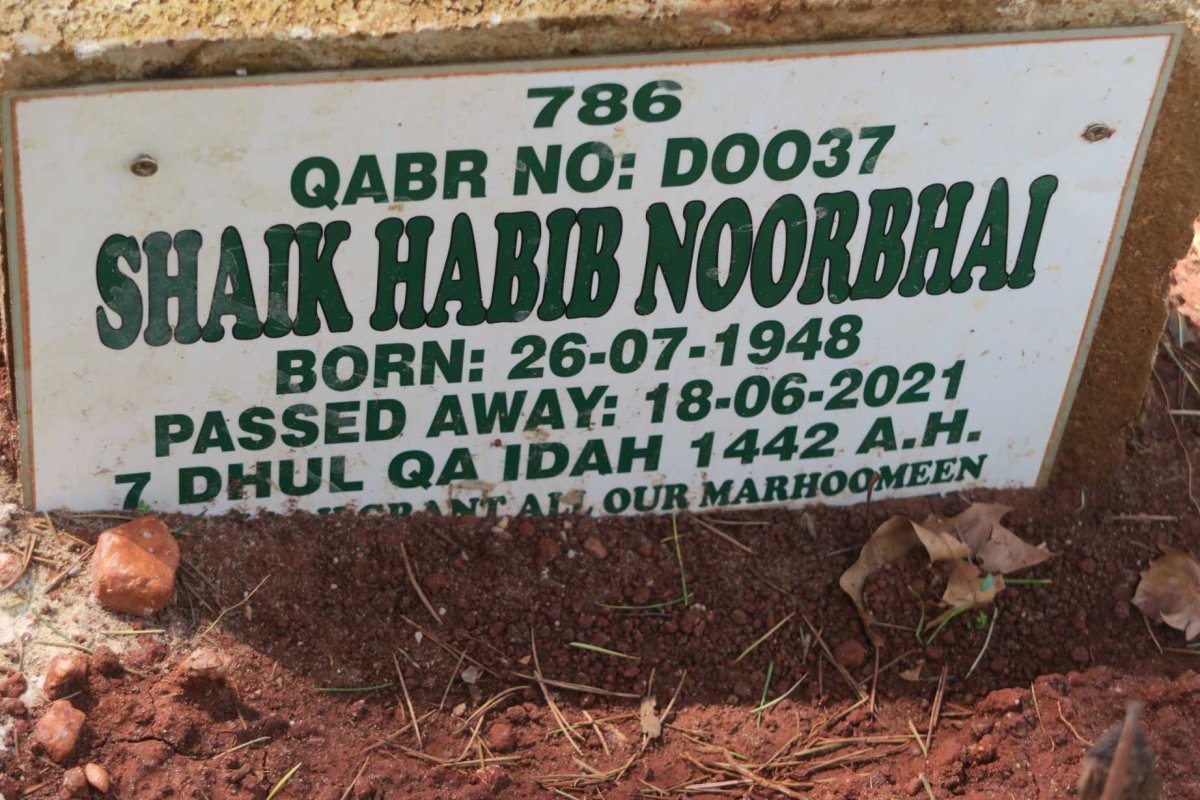NOORBHAI Shaik Habib 1948-2021