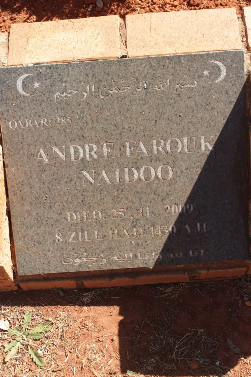 NAIDOO Andre Farouk -2009