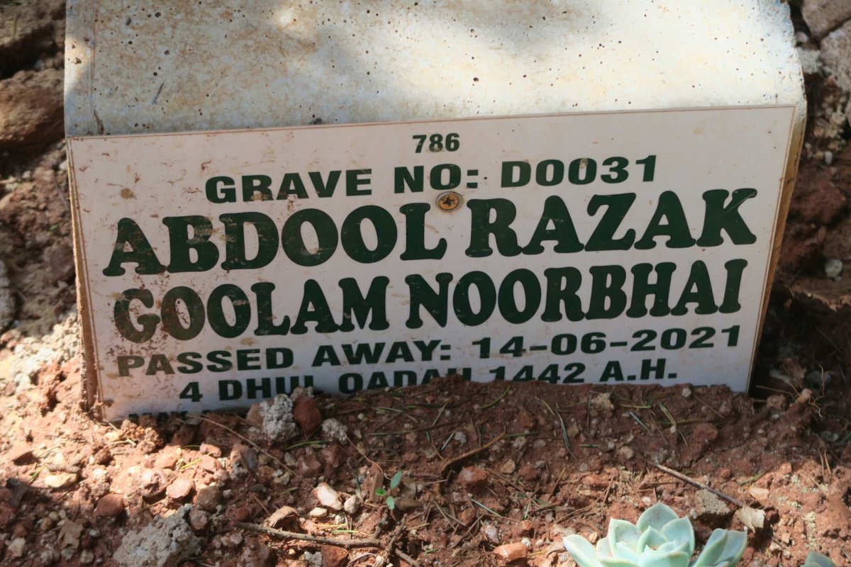 NOORBHAI Abdool Razak Goolam -2021