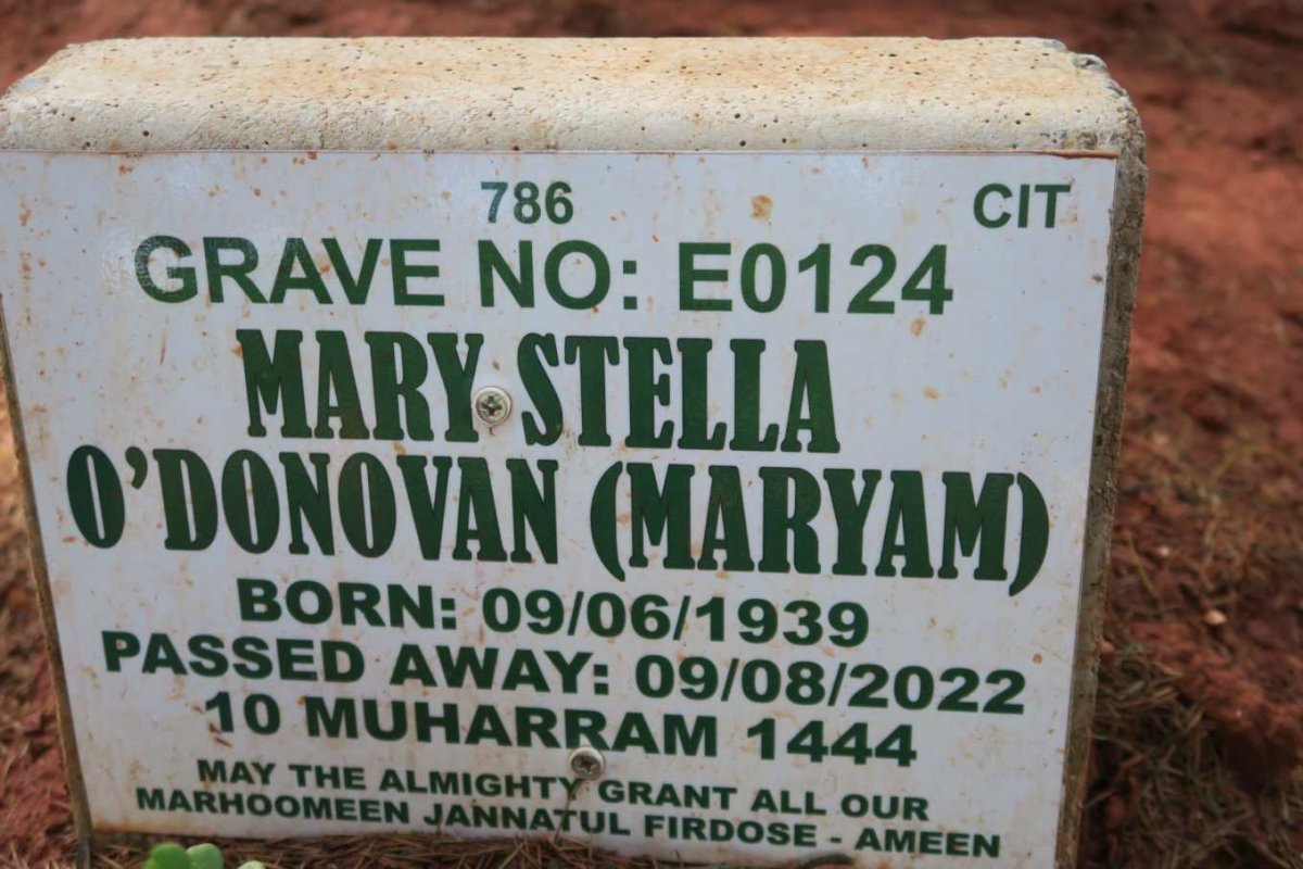O'DONOVAN Mary Stella 1939-2022