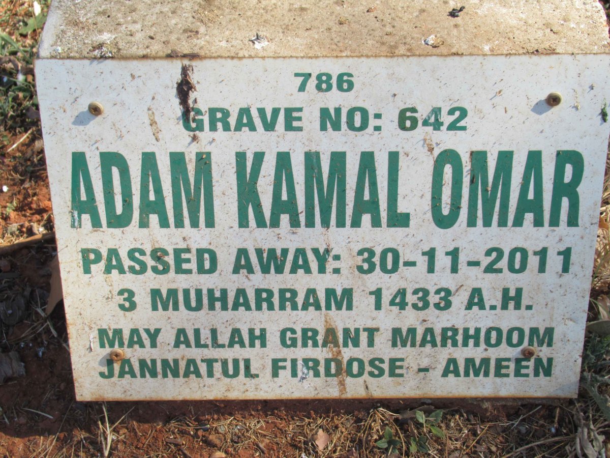 OMAR Adam Kamal -2011