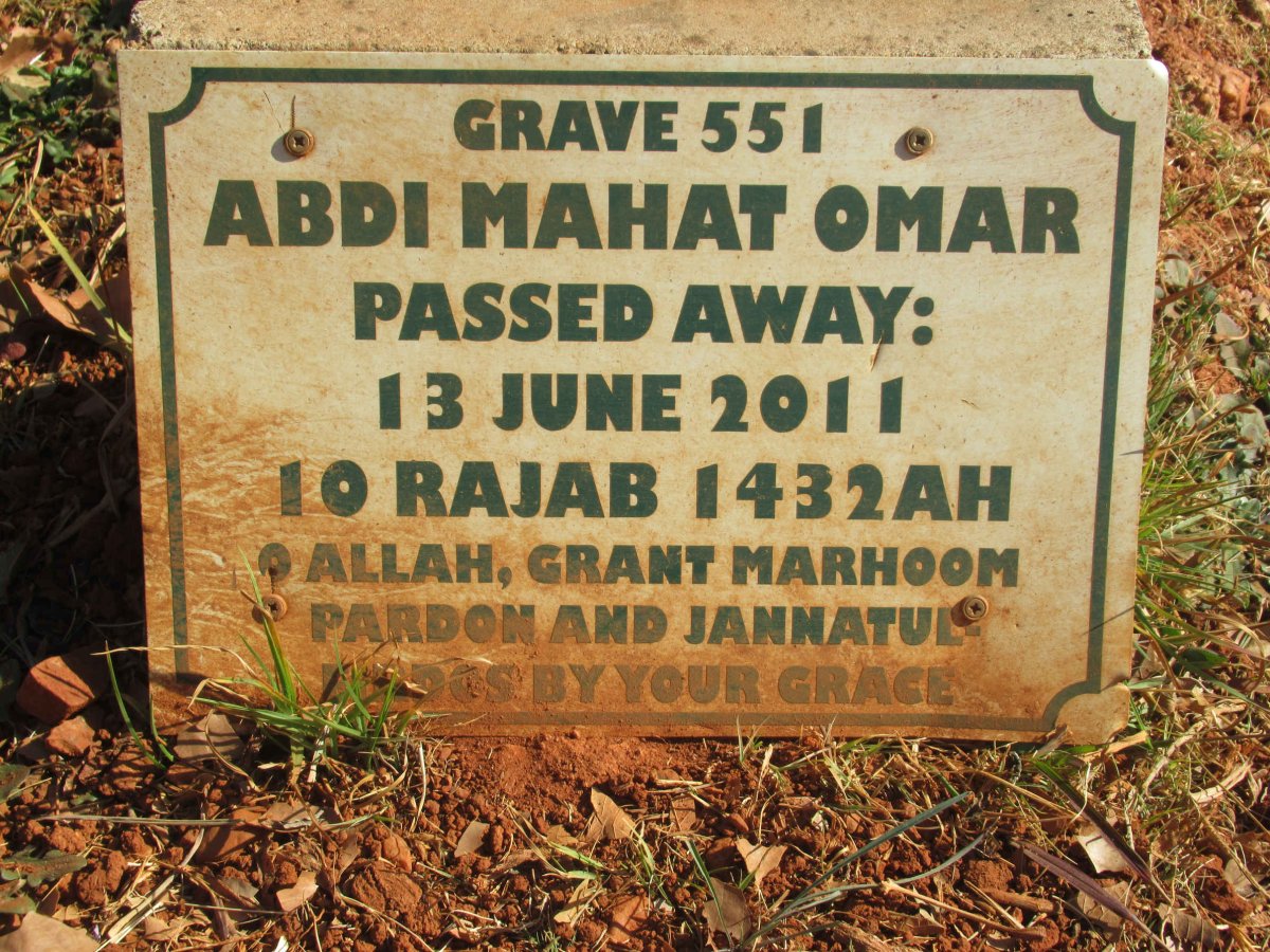 OMAR Abdi Mahat -2011