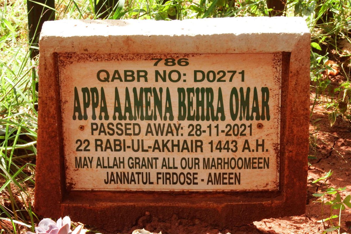OMAR Appa Aamena Behra -2021
