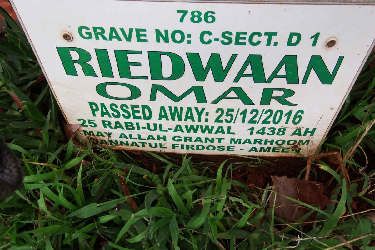 OMAR Riedwaan -2016