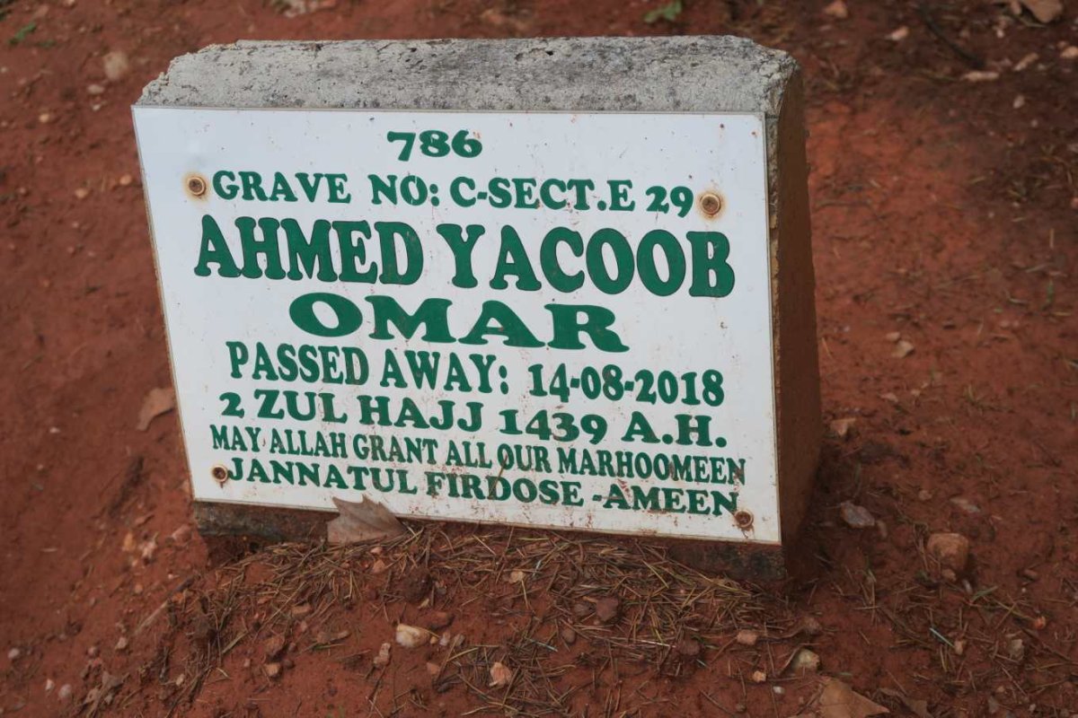 OMAR Ahmed Yacoob -2018