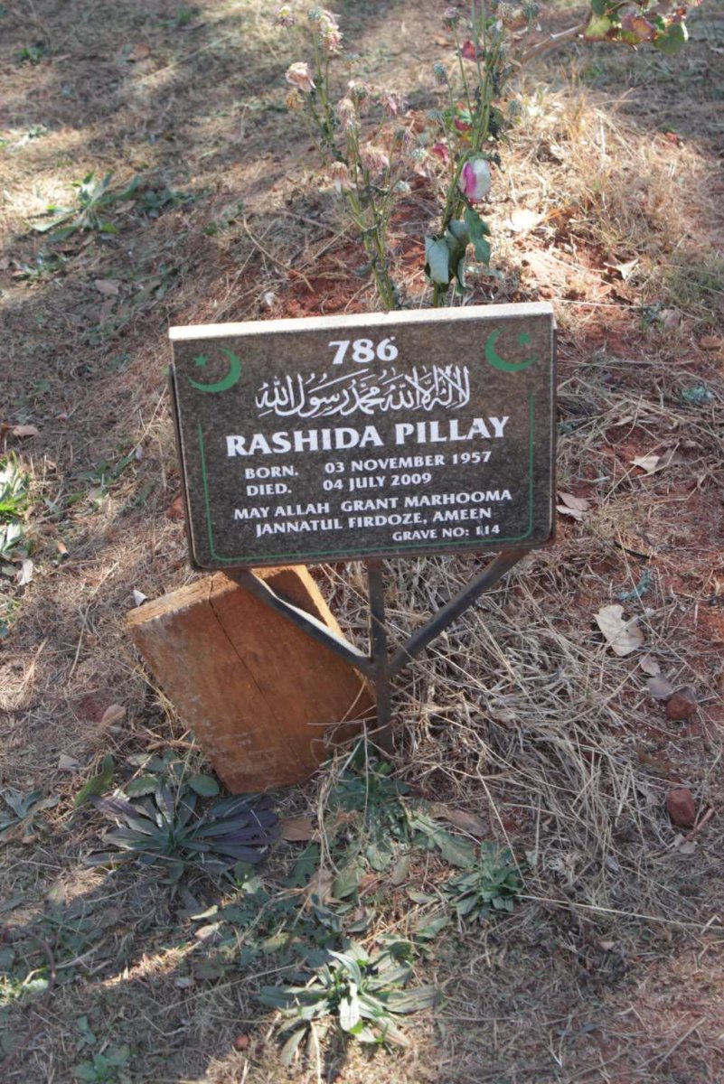 PILLAY Rashida 1957-2009