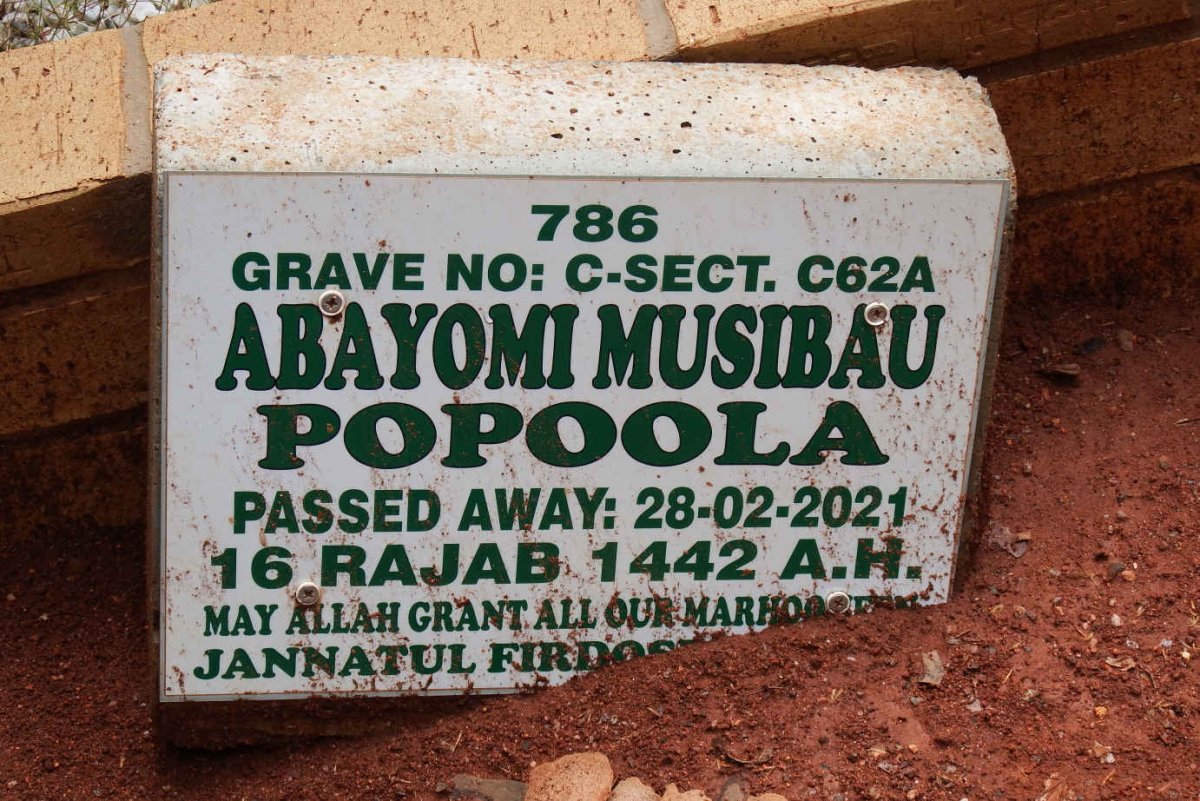 POPOOLA Abayomi Musibau 1987-2001