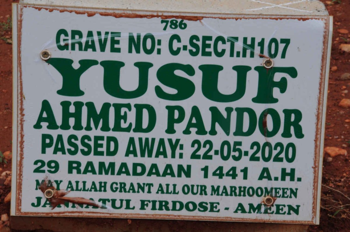 PANDOR Yusuf Ahmed -2020
