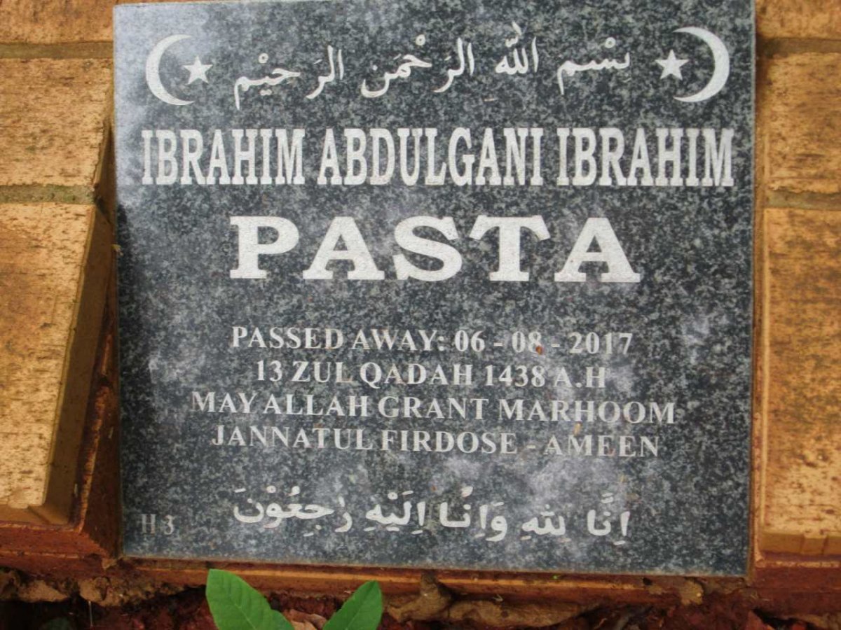 PASTA Ibrahim Abdulgani Ibrahim -2017