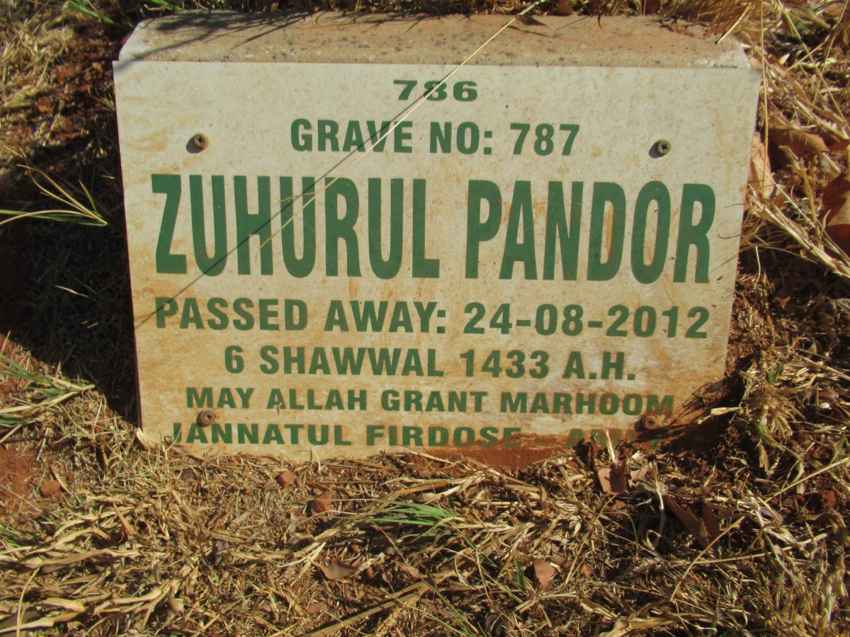 PANDOR Zuhurul -2012