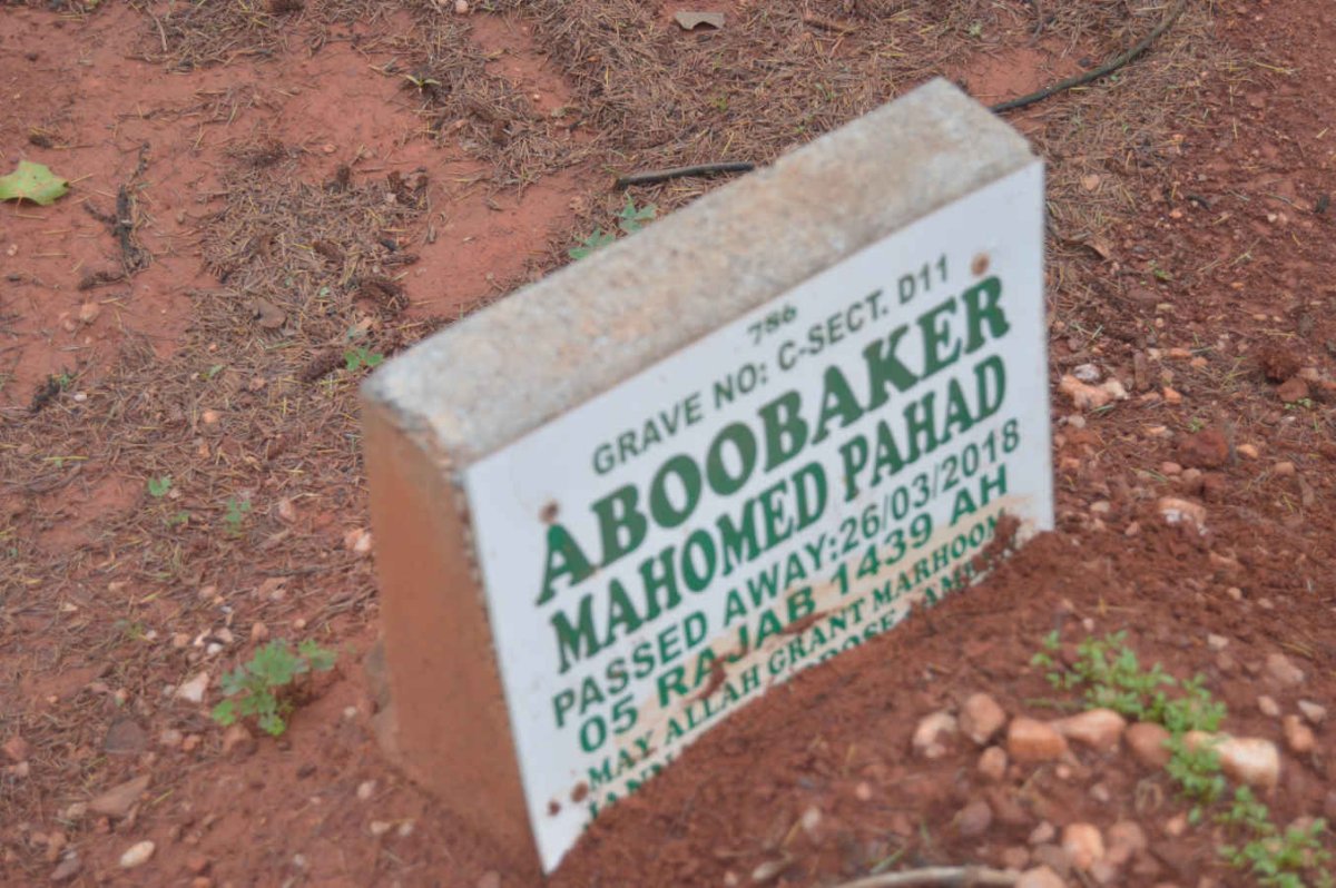 PAHAD Aboobaker Mahomed -2018