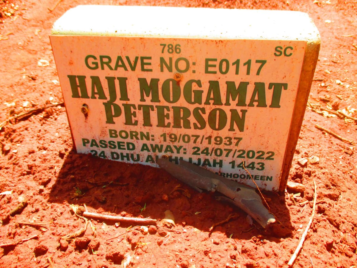 PETERSON Haji Mogamat 1937-2022
