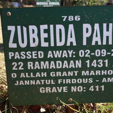 PAHAD Zubeida -2010