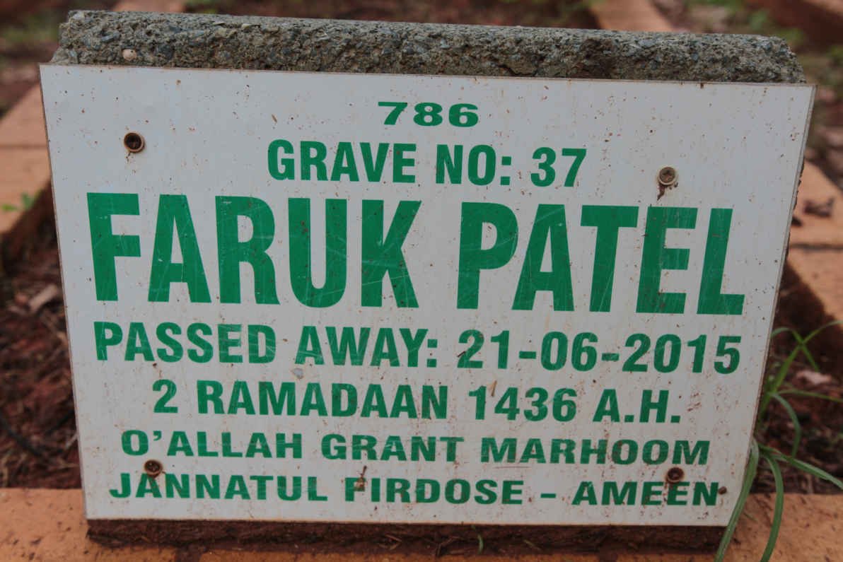 PATEL Faruk -2015