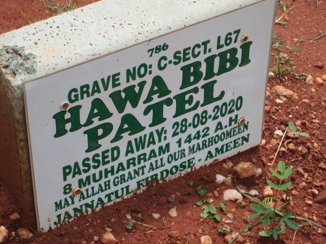 PATEL Hawa Bibi -2020
