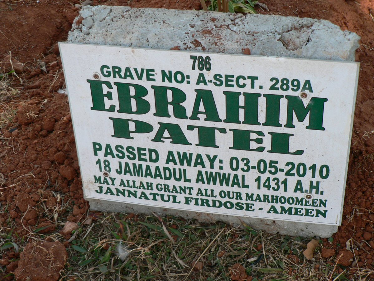 PATEL Ebrahim -2010
