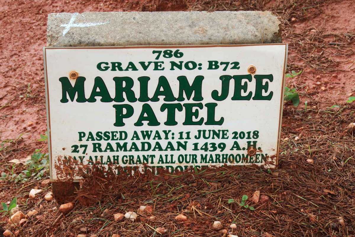 PATEL Mariam Jee -2018