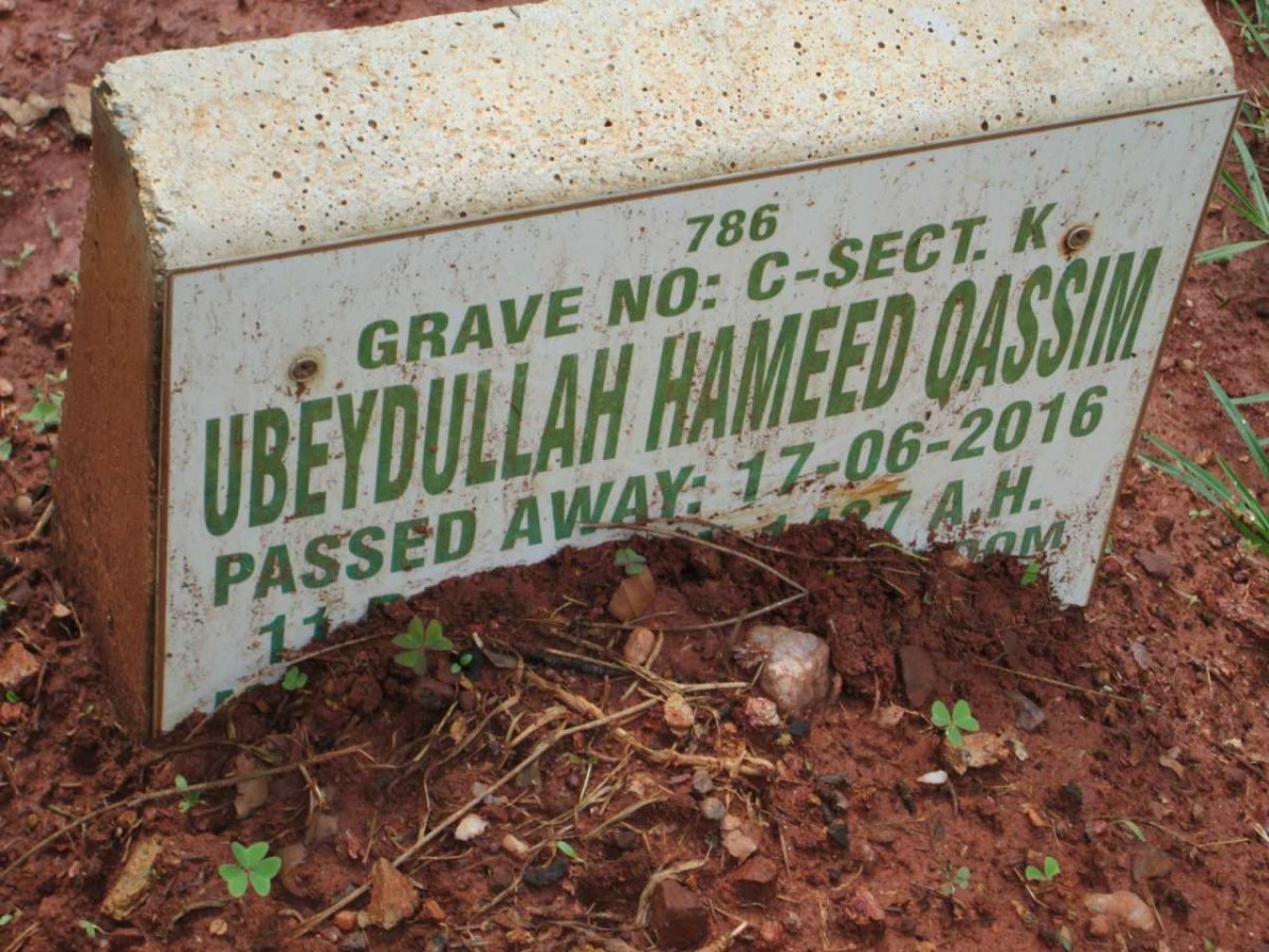 QASSIM Ubeydullah Hameed -2016