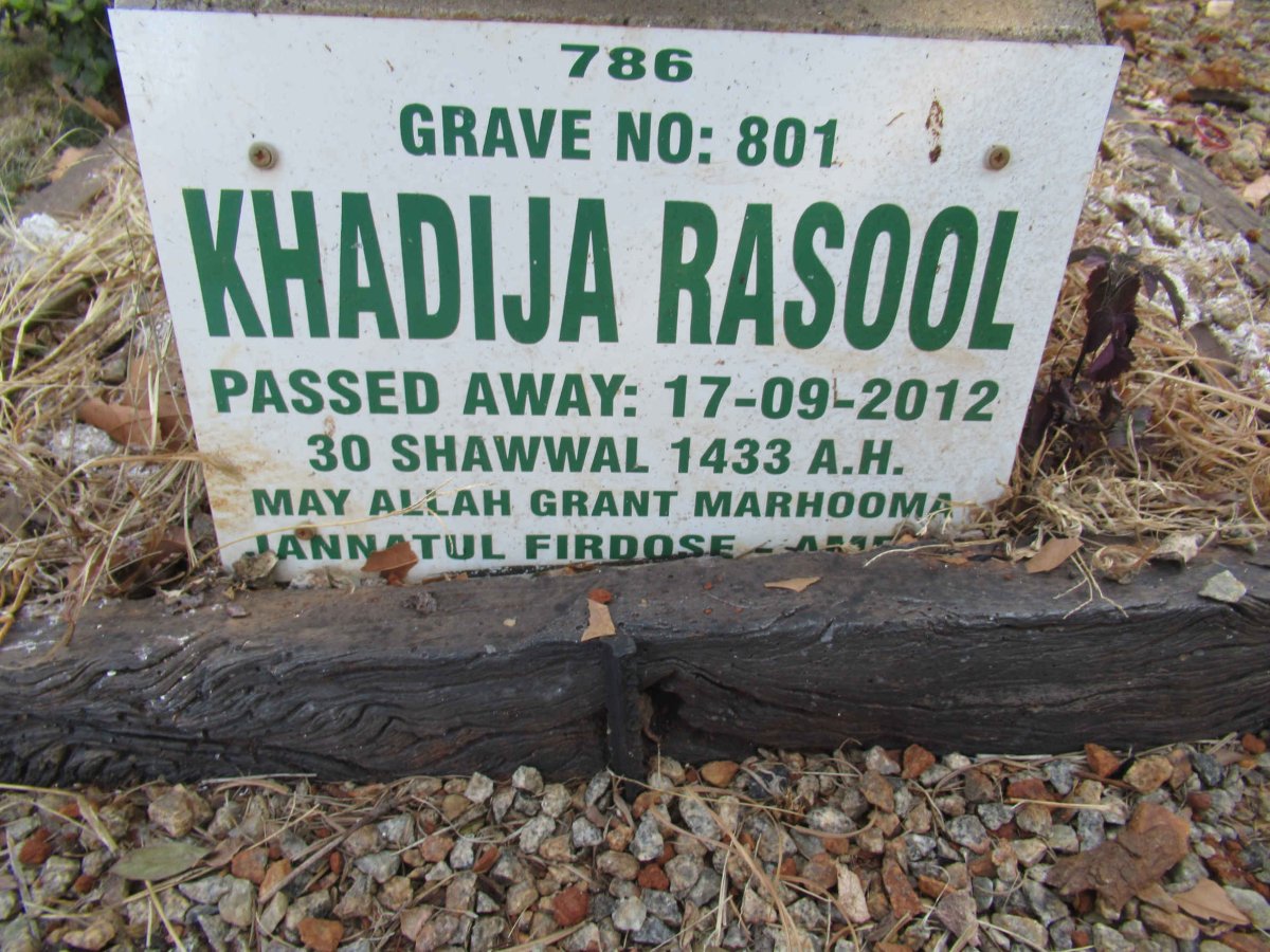 RASOOL Khadija -2012