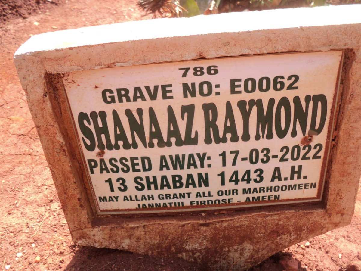 RAYMOND Shanaaz -2022