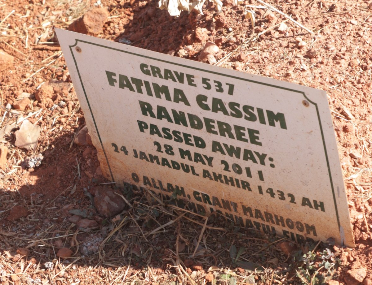 RANDEREE Fatima Cassim -2011